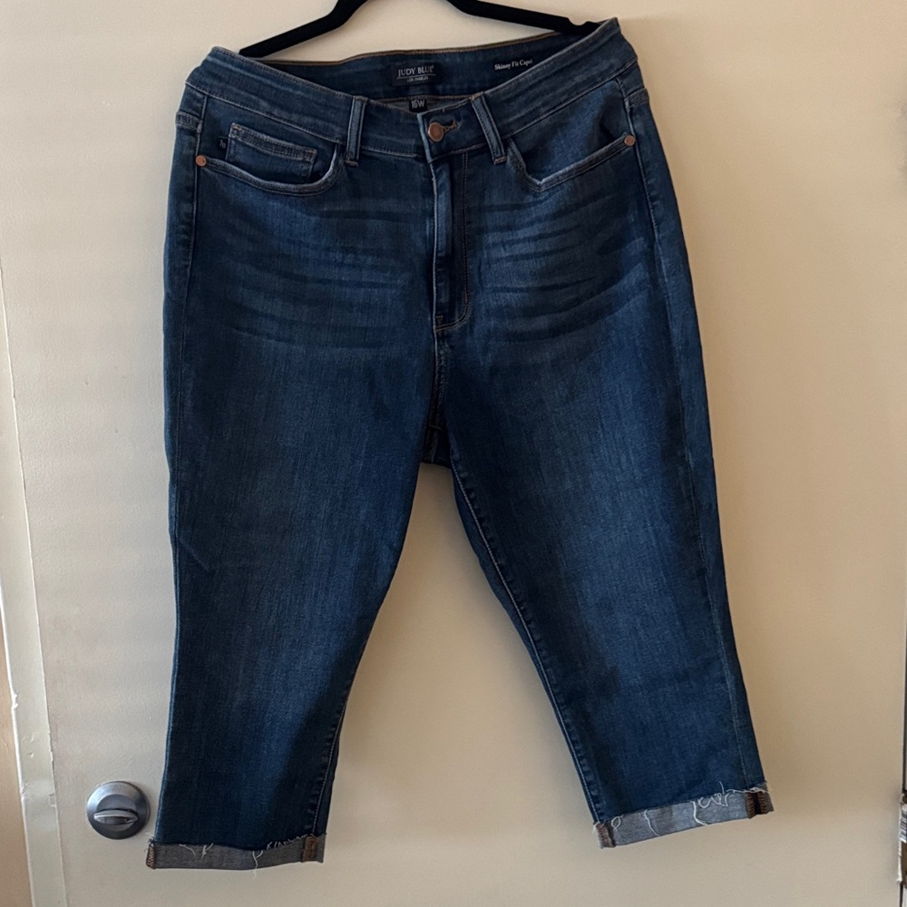 Judy Blue Dark Blue Ankle Jeans